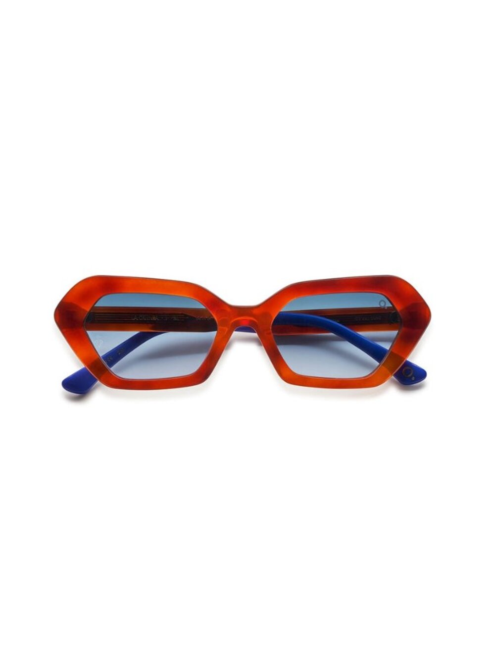 New Etnia Barcelona Women's Sunglasses Havana Square Multicolor Lens Acetate